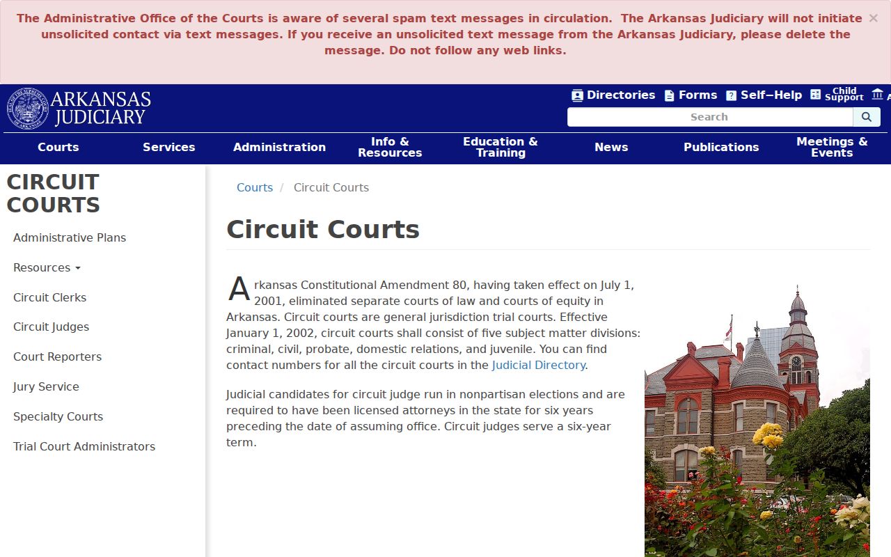 Nevada County criminal court case guidance for Arkansas Circuit Court